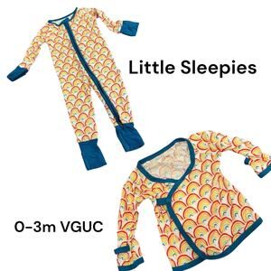 Little Sleepies Primary Rainbow 0-3m Bundle